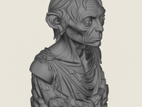 Popiersie Golluma Model do druku 3D