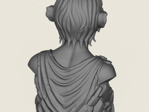 Buste de Gollum Modèles 3D en vedette