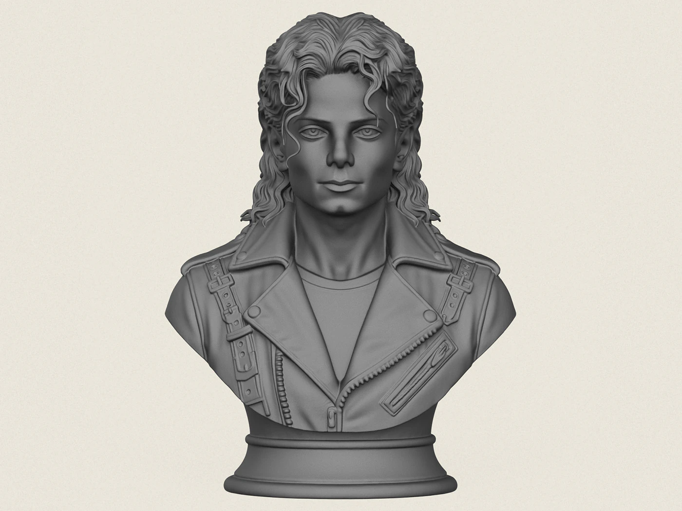 Michael Jackson Bust 3D Print Model .c4d .max .obj .3ds .fbx .stl .blend 