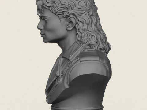 Michael Jackson Bust 3D Print Model