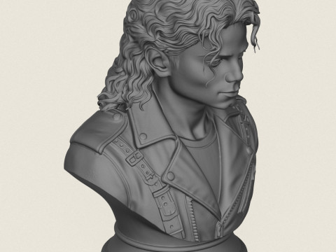 Бюст Майкла Джексона 3D Принт Модель