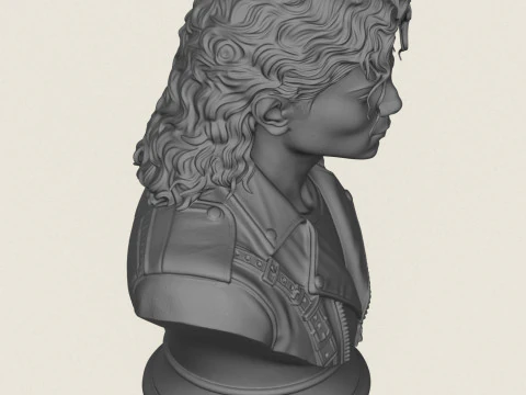 Michael Jackson Bust 3D Print Model