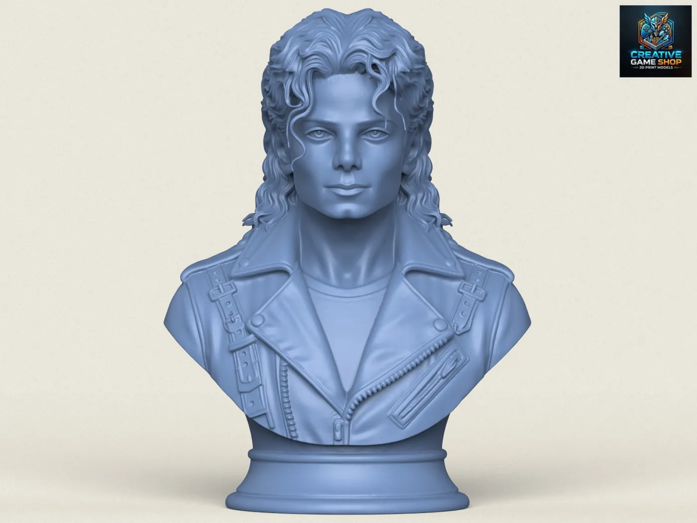 Michael Jackson Bust 3D Print Model .c4d .max .obj .3ds .fbx .stl .blend