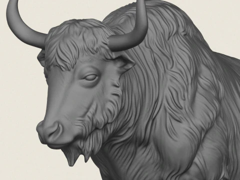 Yak de l'Himalaya Modèles 3D en vedette