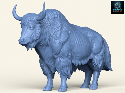 Yak himalayano Modello di stampa 3D