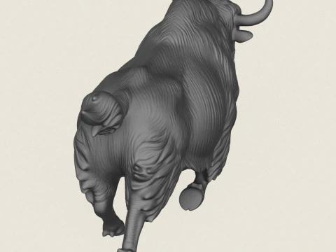 Himalayan Yak Running 3D Print Model