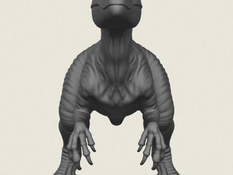 Velociraptor Dinosaur 3D Print Model