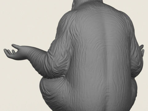 Joyful Orangutan Monkey 3D Print Model