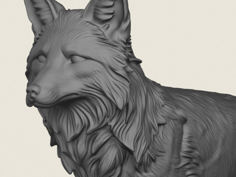 Wilder Fuchs 3D Druckmodell