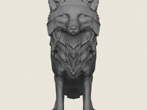 Wilder Fuchs 3D Druckmodell