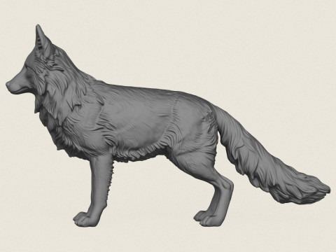 Wilder Fuchs 3D Druckmodell