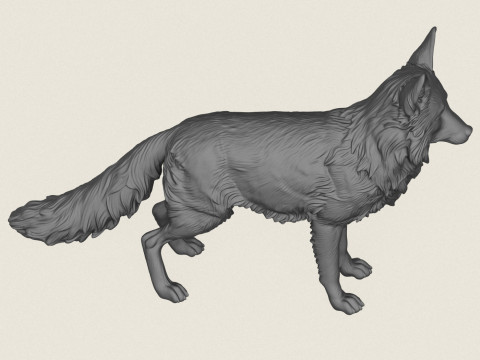 Wilder Fuchs 3D Druckmodell