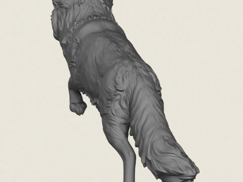 Дикая лиса прыгает 3D Принт Модель