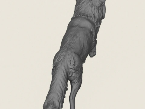 Дикая лиса прыгает 3D Принт Модель