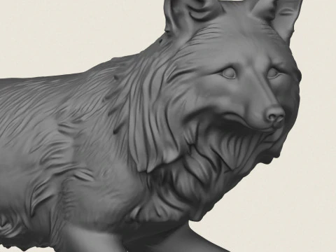 Wild Fox Running 3D Print Model