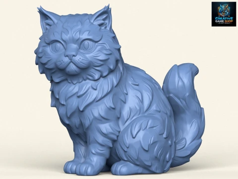 Leuke kat 3D printmodel