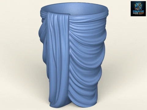 Plantador Dhoti Tradicional Indiano Modelo de Impressão 3D
