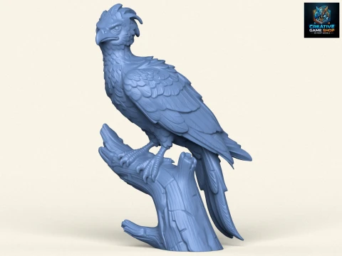 Escultura del p&aacute;jaro f&eacute;nix Modelo de impresión 3D