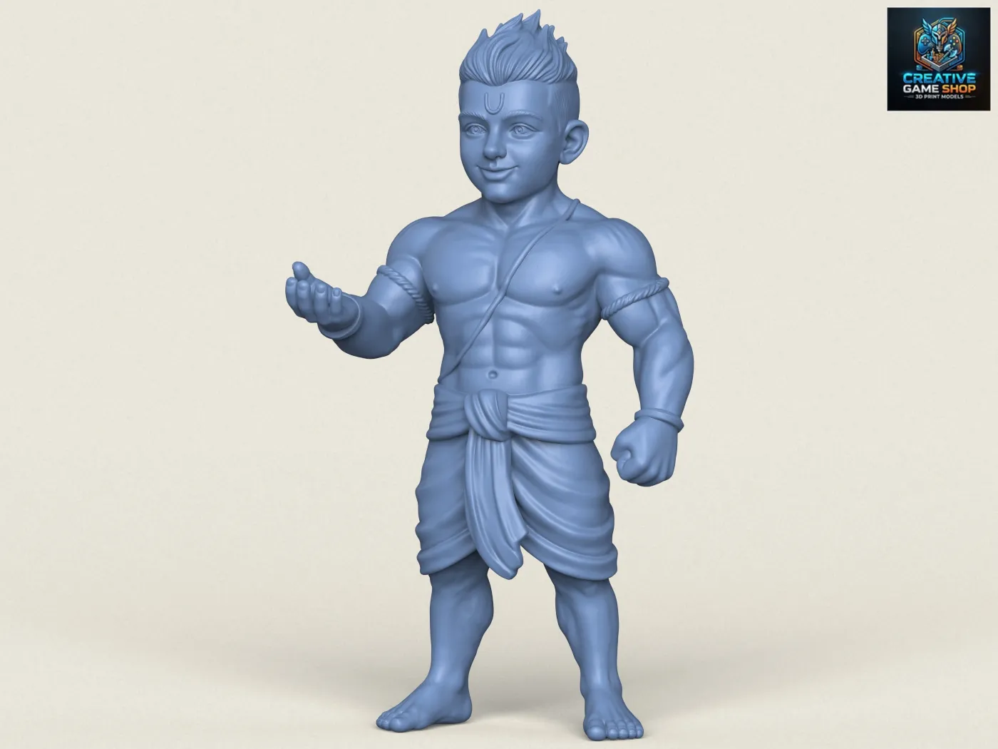 Indian Traditional Young Boy 3D Print Model .c4d .max .obj .3ds .fbx .stl .blend