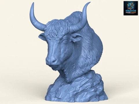Himalaya Yak-buste 3D printmodel