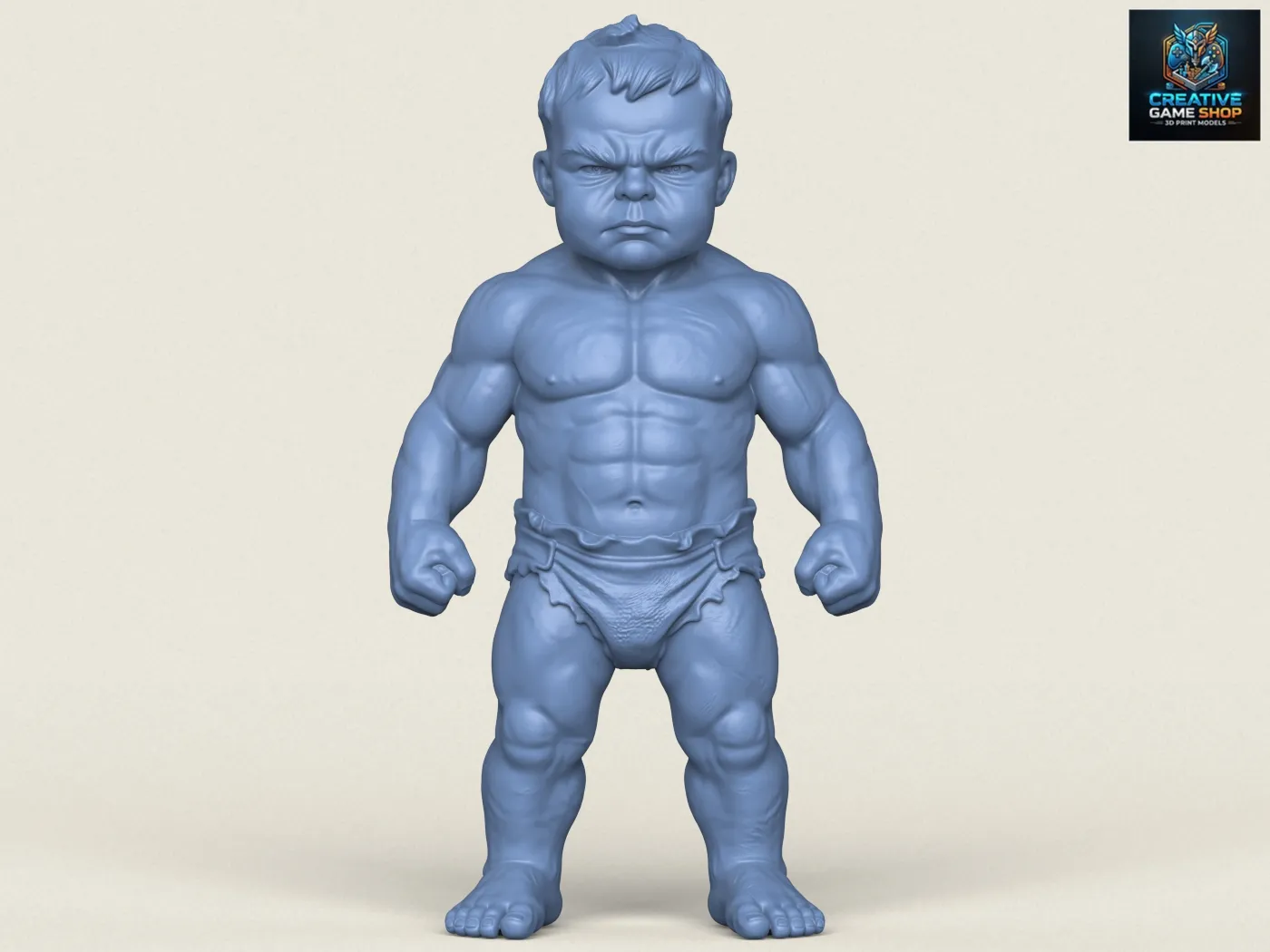 Incredible Baby Hulk 3D Print Model .c4d .max .obj .3ds .fbx .stl .blend 