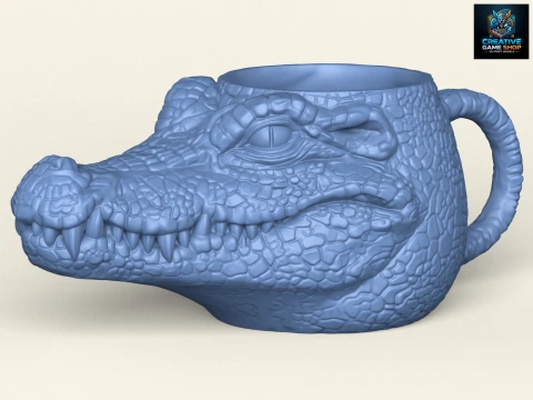 Кружка з головою крокодила 3D Принт Модель