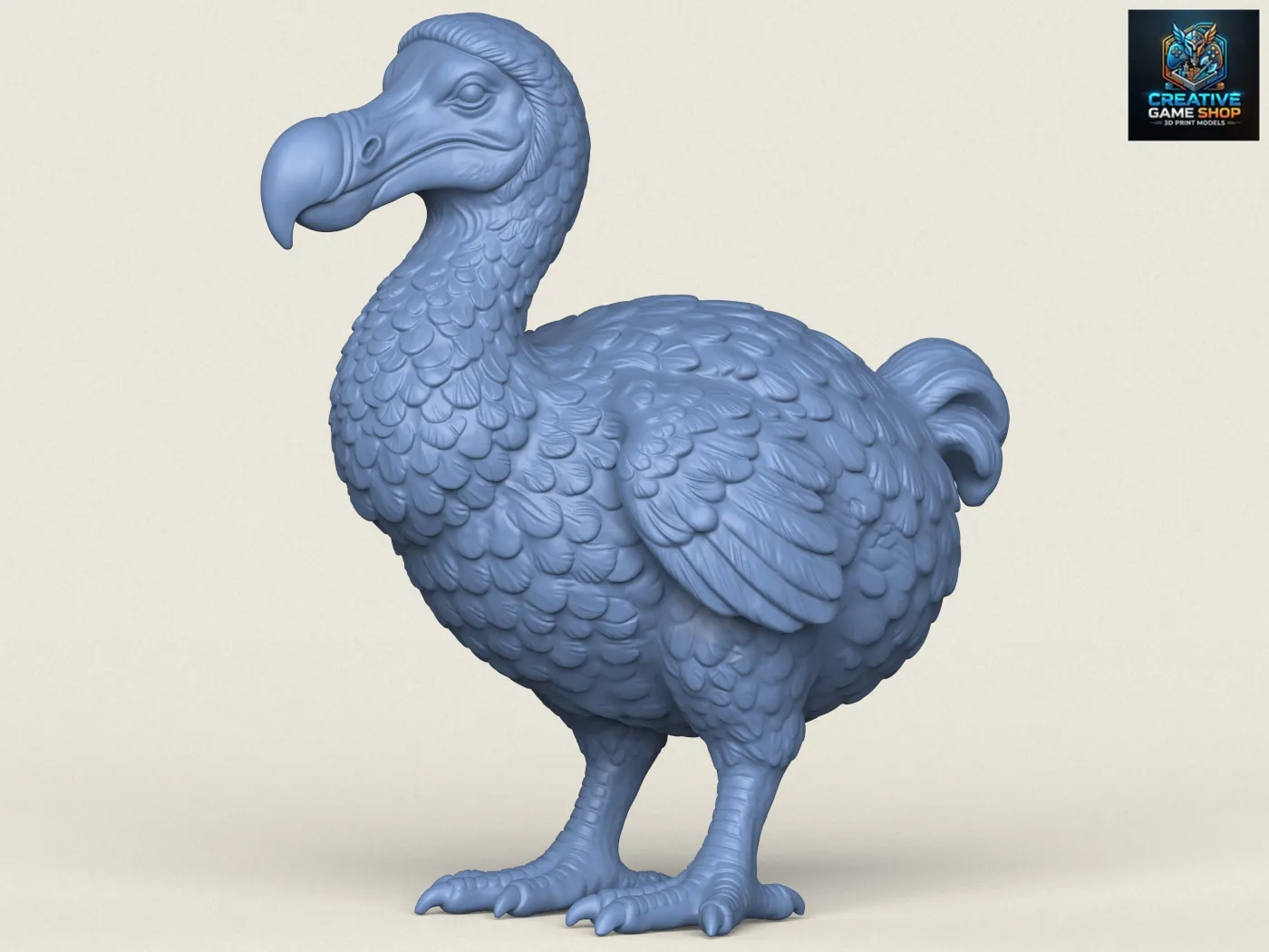 Dodo Bird 3D Print Model .c4d .max .obj .3ds .fbx .stl .blend