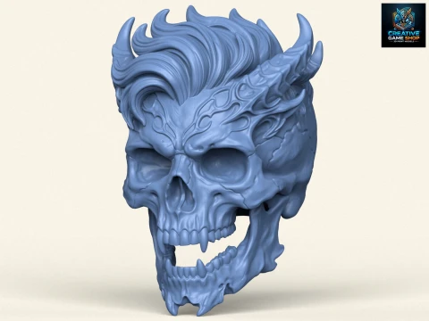 Teschio demone moderno Modello di stampa 3D