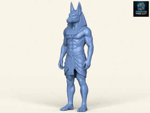이집트 신 아누비스 3D 프린트 모델