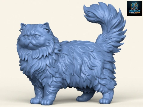 Leuke Perzische kat 3D printmodel