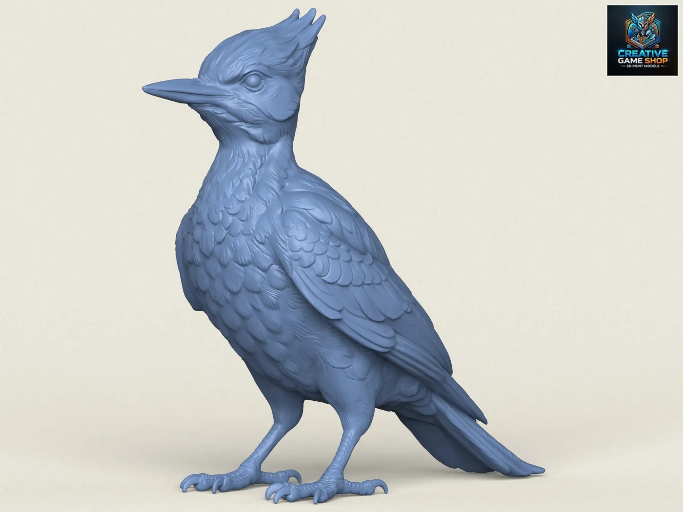 Woodpecker Bird 3D Print Model .c4d .max .obj .3ds .fbx .stl .blend
