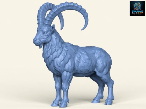 Moeflon geit 3D printmodel