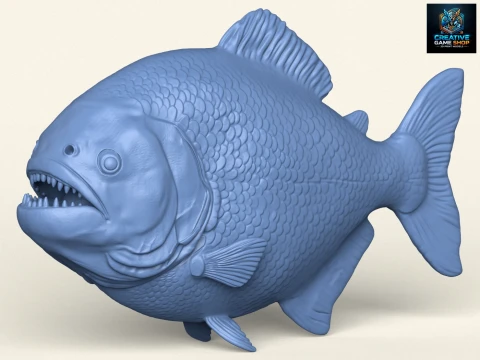 Pesce Piranha Modello di stampa 3D