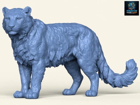 Himalayan Snow Leopard 3D Print Model