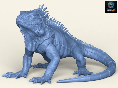 Lucertola selvatica dell'iguana Modello di stampa 3D