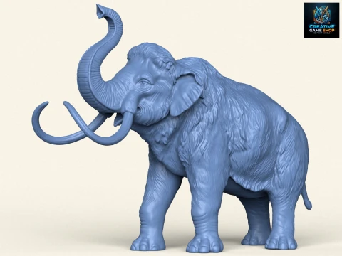 Salutando l'elefante mammut Modello di stampa 3D