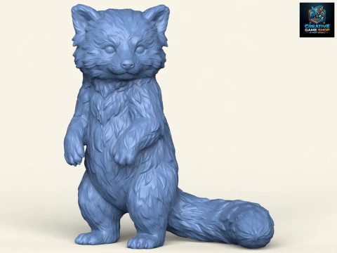 Raton laveur sauvage Modèles 3D en vedette