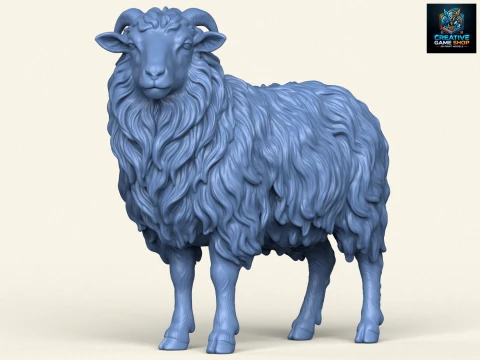 ヒマラヤスノーシープ 3Dプリントモデル