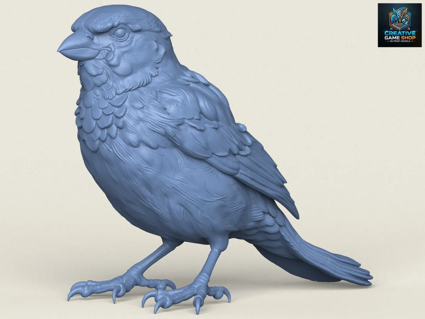 Sparrow Bird 3D Print Model .c4d .max .obj .3ds .fbx .stl .blend 