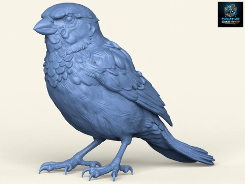 p&aacute;jaro gorri&oacute;n Modelo de impresión 3D
