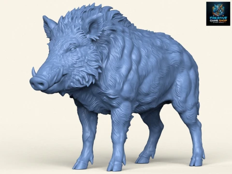 Javali Modelo de Impressão 3D