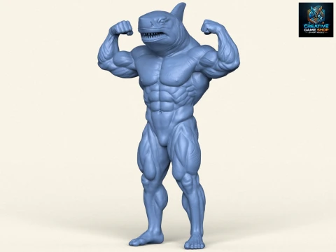 Personaggio mostro squalo Modello di stampa 3D
