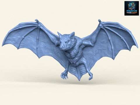 Wilde vleermuis 3D printmodel