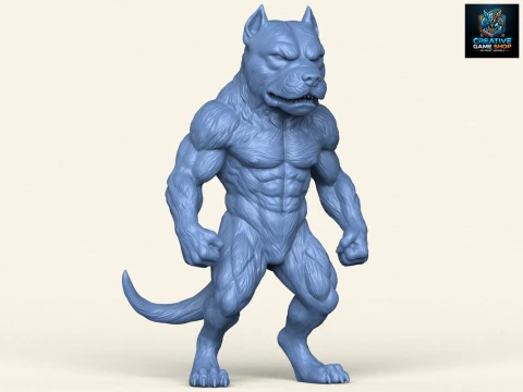 Carattere del cane Bulldog Modello di stampa 3D