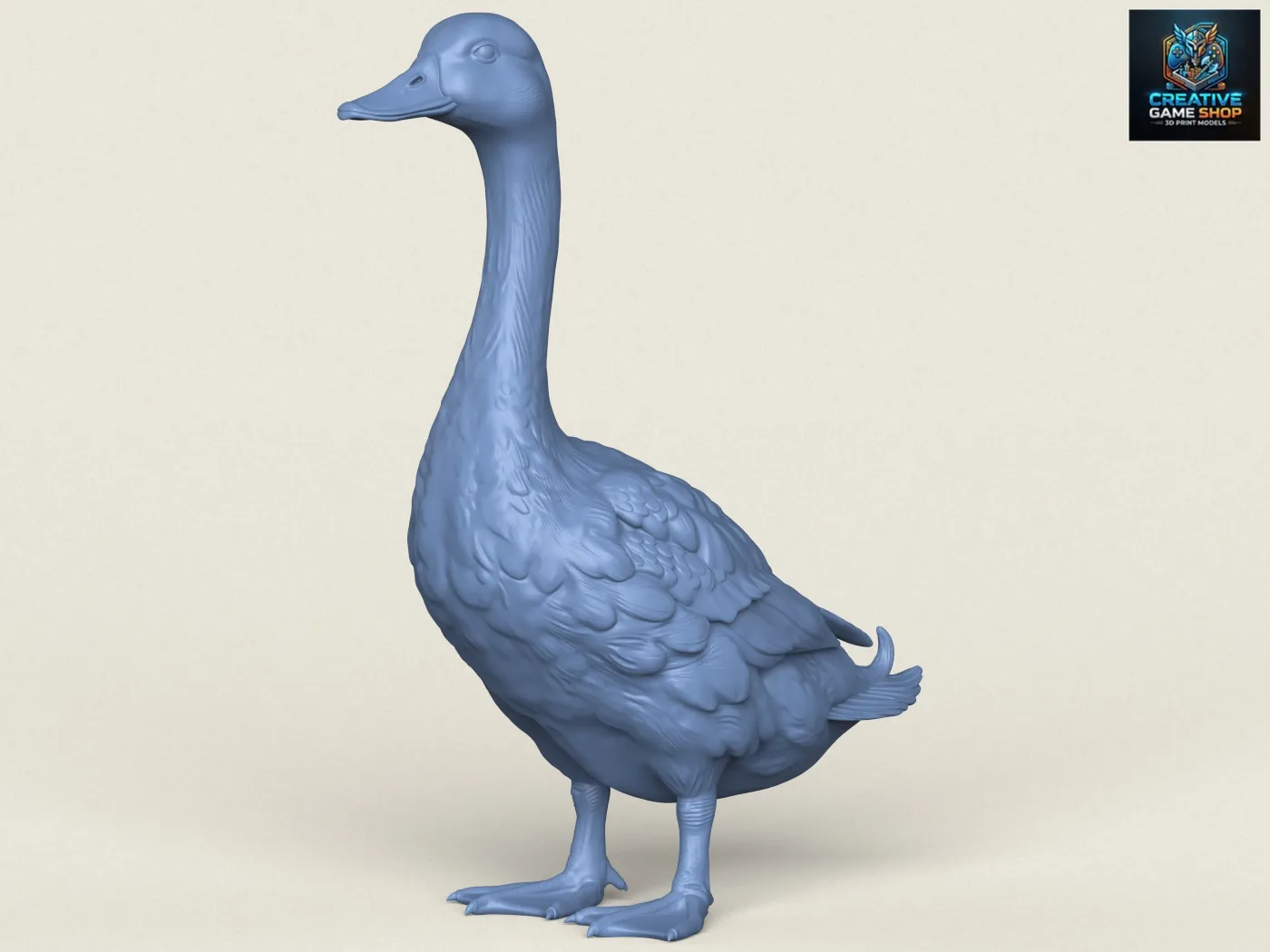 Wild Duck 3D Print Model .c4d .max .obj .3ds .fbx .stl .blend 