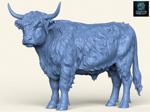 Himalayan Snow Cow 3D Print Model