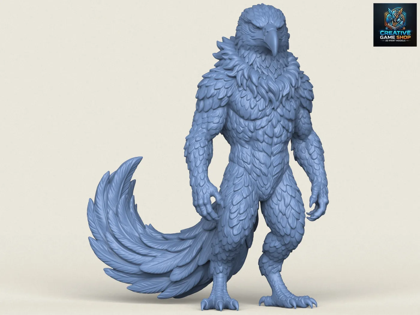 Monster Eagle Character 3D Print Model .c4d .max .obj .3ds .fbx .stl .blend 