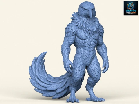 Personaggio mostro aquila Modello di stampa 3D