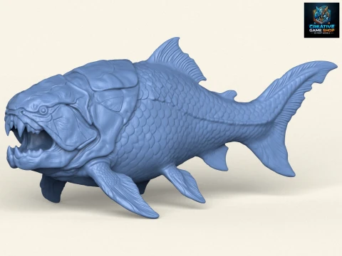 Pesce mostro Dunkleosteus Modello di stampa 3D