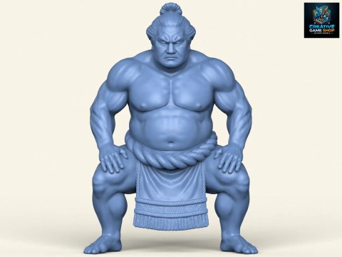 Personagem japon&ecirc;s de lutador de sum&ocirc; Modelo de Impressão 3D